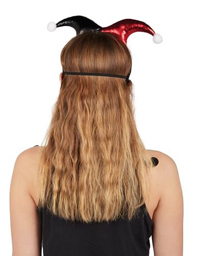 P'TIT CLOWN - Set Accessoires Arlequin - Serre-Tête, Masque et Collerette - Déguisement Parfait pour Halloween, Carnaval et Fêtes à Thème - Taille Unique – Image 2