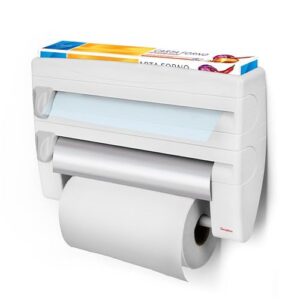 Dévidoir avec porte-épices 3 usages ROLL'N ROLL plast. col. BLANC