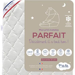 Mon P'tit Matelas Parfait déhoussable - livraison sous gaine 60x120x12cm