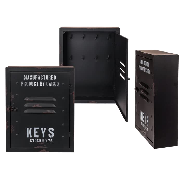 OOTB — Boîte à clés en métal 30x23x9cm Noir – Image 3