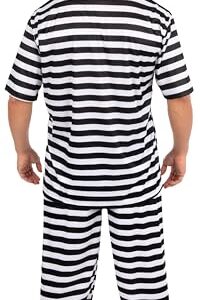 Alternative view of P’TIT CLOWN — Déguisement de Bagnard Adulte L-XL