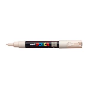 UNI-BALL POSCA — Marqueur pointe ogive extra fine beige