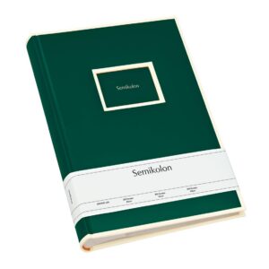 Semikolon 364072 Album 300 pochettes - 22,5 x 32,8 cm - 100 pages couleur crème, pour 300 photos 10 x 15 - vert forêt