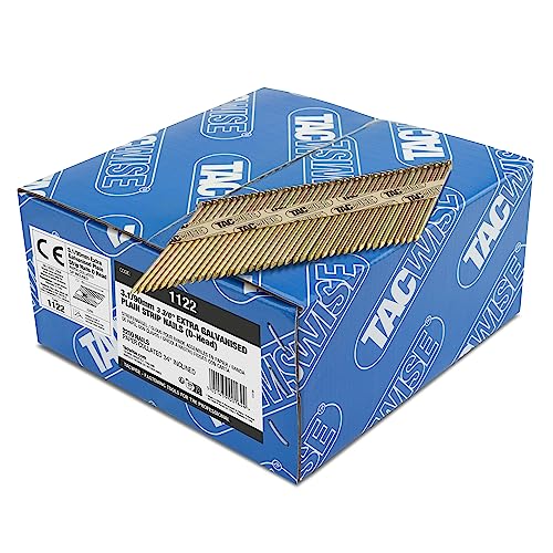 Tacwise 3.1/90mm CE2/12+ Micron, Galv Plain Strip Nails (Pack 2200)