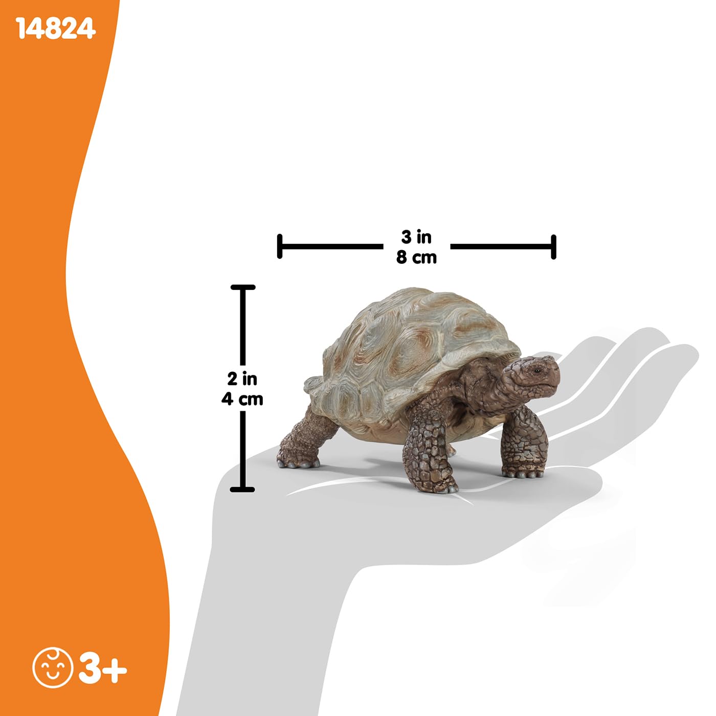 SCHLEICH Wild Life — Figurine Tortue Géante 8 x 4 x 4 cm – Image 4