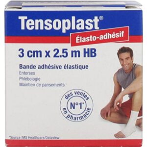 TENSOPLAST — Bande adhésive élastique 3 cm x 2,5 m