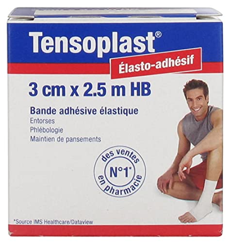 TENSOPLAST — Bande adhésive élastique 3 cm x 2,5 m