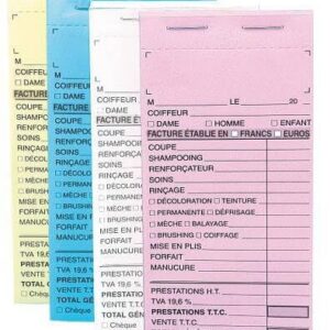 SIBEL — Lot de 10 carnets de caisse sans numéro