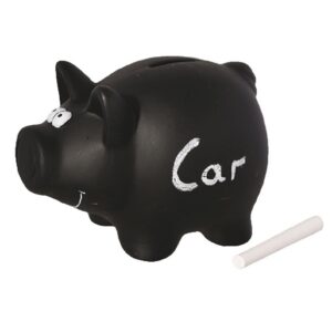 Tirelire Cochon Vietnamien avec Craie, Noir