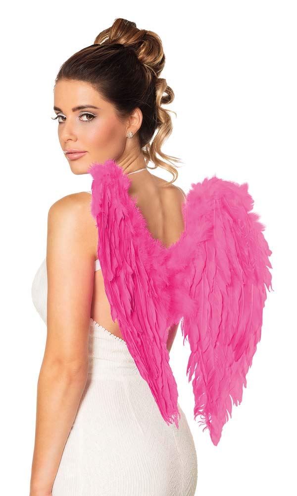 BOLAND — Ailes d'ange en plumes roses 50 x 50 cm – Image 2