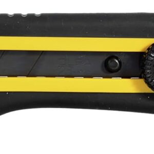 Olfa Cutter gros travaux XH-1 corps polypro Jaune et élastomère Noir lame 25mm