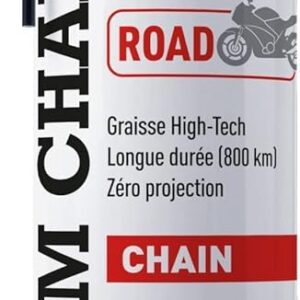 IPONE - Graisse de Chaîne pour Moto de Route X-trem Road – Flacon Aérosol à Diffuseur Multi-positions 750 ml - Tenue longue durée 800 km – Pulvérisation précise sans projection