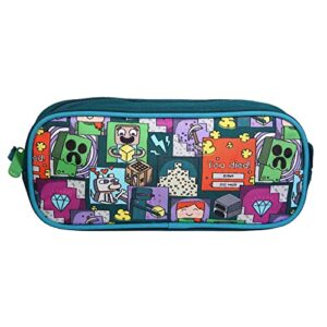 Trousse Scolaire rectangulaire Minecraft Jeu Vidéo Verte Bagtrotter