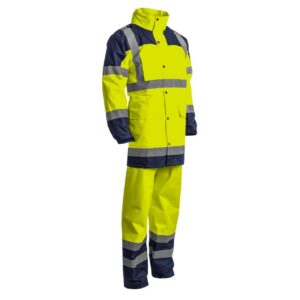 Coverguard Ensemble de Pluie Veste + Pantalon Haute visibilit須ydra,S,Jaune