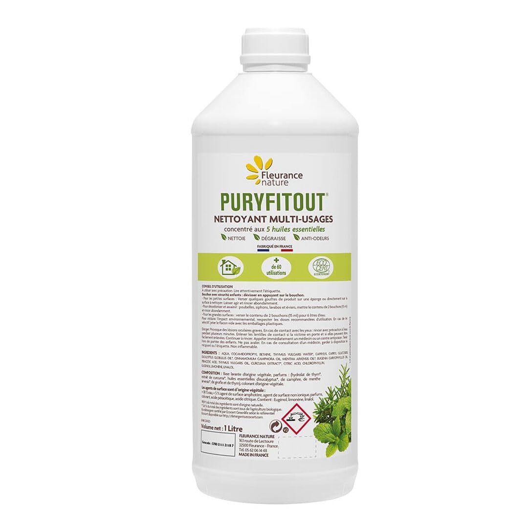 FLEURANCE NATURE Puryfitout — Détergent multi-usages 1 L – Image 2