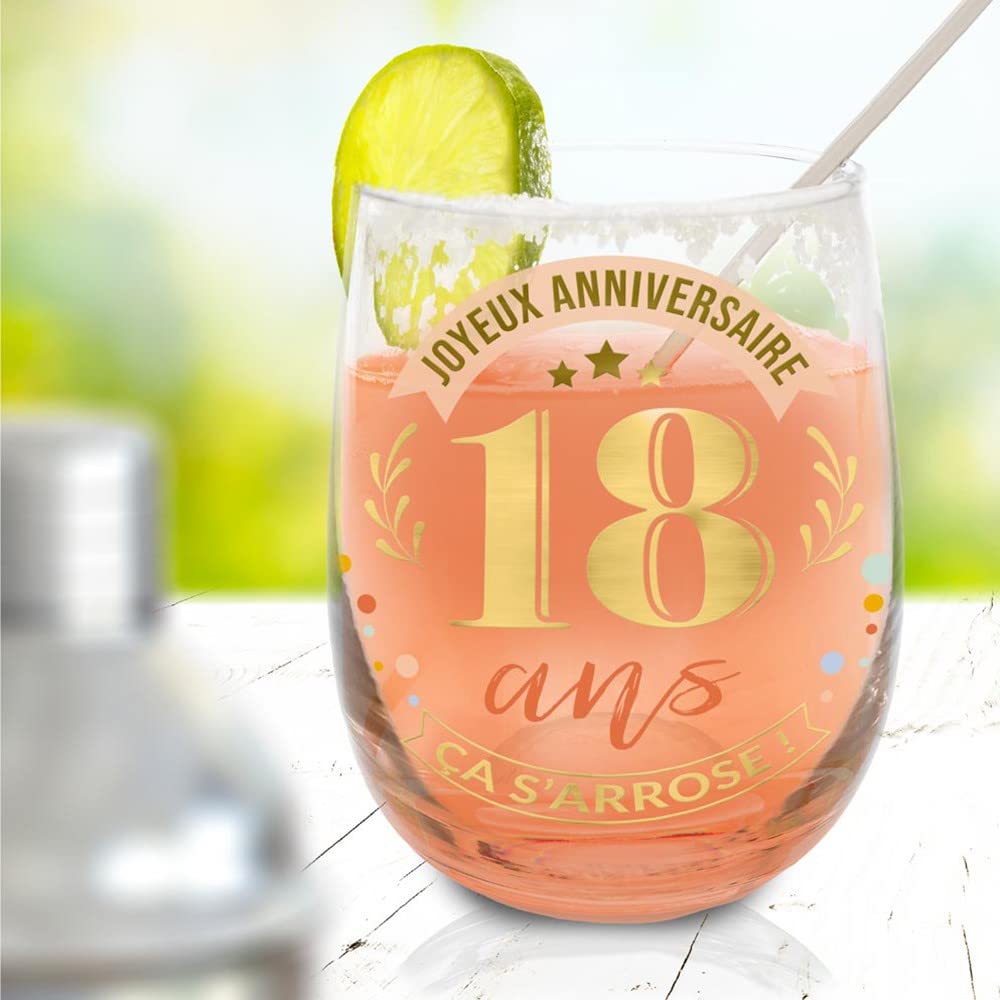 STC — Verre rond cadeau 18 ans – Image 2