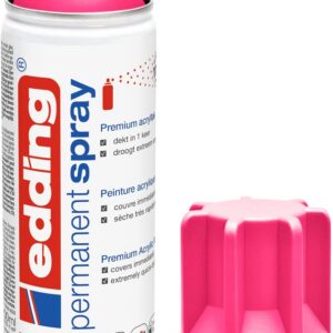 Spray permanent Rose fluo mat 5200 - Peinture acrylique Aérosol - Pour verre, métal, bois, céramique, plastique, toile