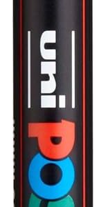 Uni-Ball Posca - Marqueur pointe calibrée extra fine jaune - PC1MR J