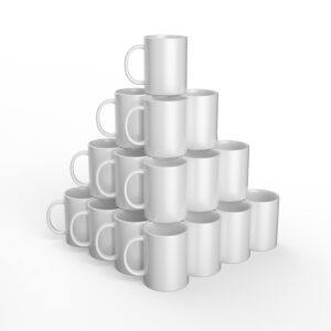 Cricut Lot de 36 tasses vierges pour sublimation à encre infusible Press Infusible Blanc 425 ml 2008945