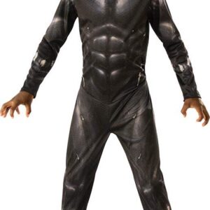 RUBIE'S Avengers Officiel - Déguisement Enfant Classique Black Panther - Taille 7-8 Ans - Costume Super Héros Marvel avec Combinaison Intégrale, Couvre-Bottes et Masque - Pour, Carnaval