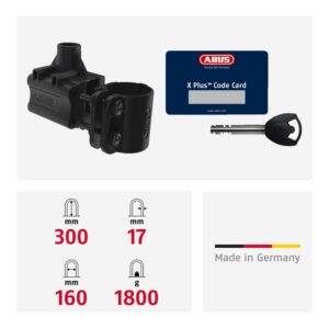Alternative view of ABUS Antivol à Arceau Granit XPlus 540 + Support USH - antivol pour vélo avec Arceau de 13 mm d'épaisseur et Cylindre XPlus - Niveau de sécurité 15