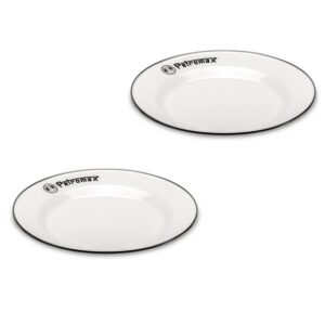 Petromax Enamel Plates white 2 pieces (26 cm)