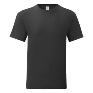 Fruit of the Loom Iconic T-shirt taille S à 5XL, Noir , M