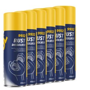 MANNOL 9932 15150005 Produit Anti-Rouille Ultra molibden « Rust Dissolver » – 6 x 450ml – Spray