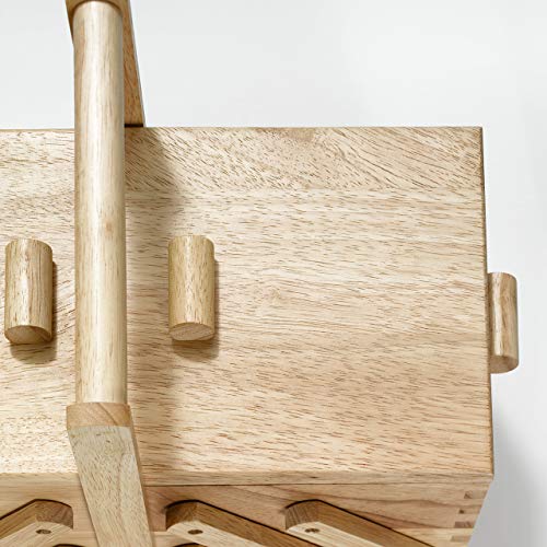 PRYM — Boîte à couture en bois clair taille M – Image 3