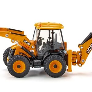 siku 3558, JCB 4CX Chargeuse-Pelleteuse, 1:50, Métal/plastique, Jaune, Multiples fonctions, Compatible avec les autres modèles siku de la même échelle