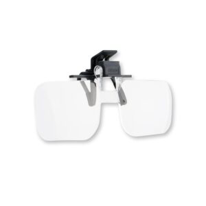 Carson Clip and Flip loupe pour lunettes avec fonction de serrage, grossissement de 1,5x (OD-10)