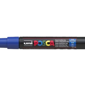 uni-ball 186751 - Marqueur POSCA à pointe ogive extra fine, bleu foncé