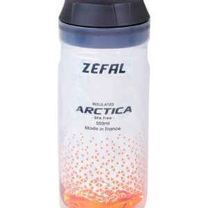 ZEFAL Arctica - Bidon Vélo 550 ML - Gourde Vélo Isotherme - Inodore et Etanche - Bidon Sport sans BPA - Orange