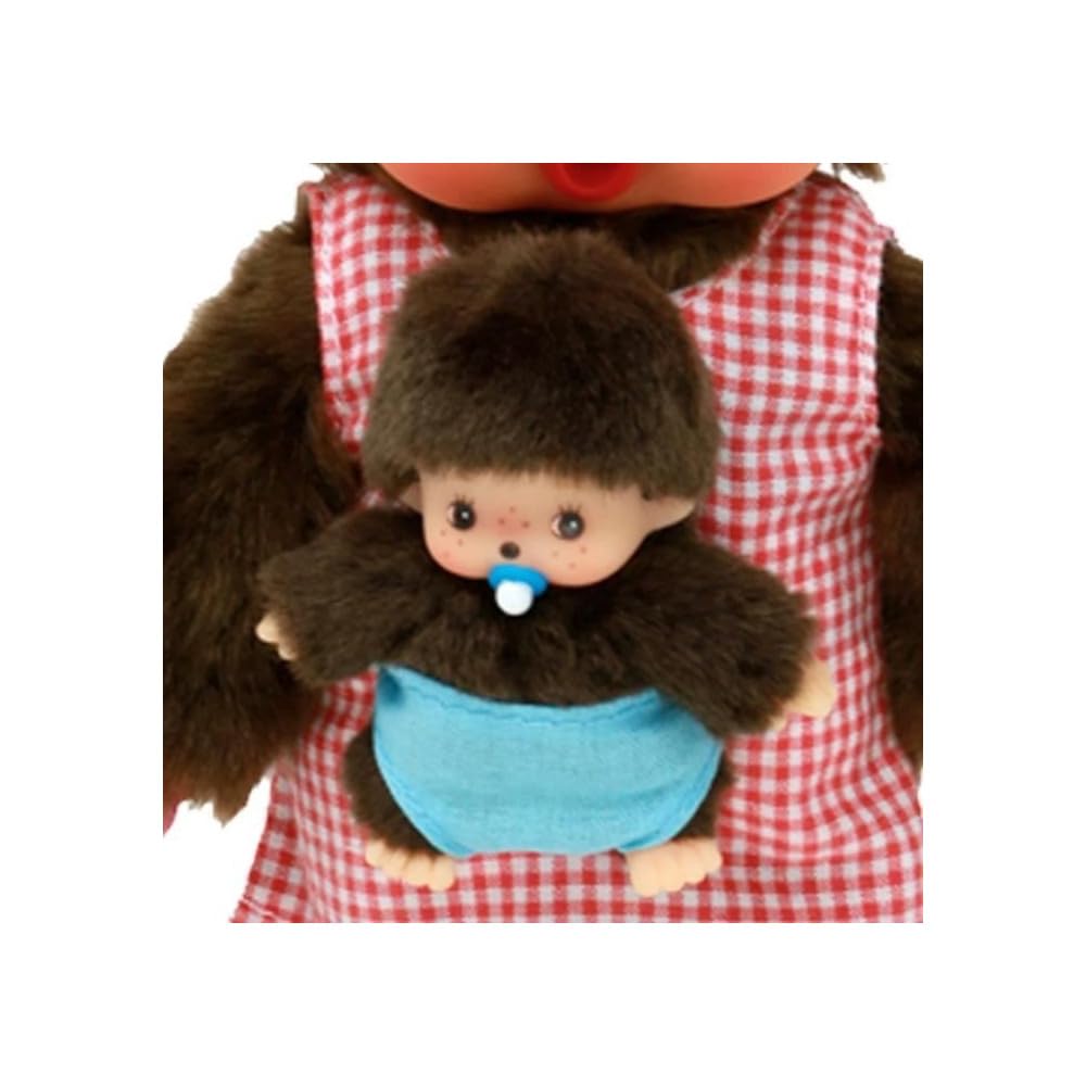 BANDAI Monchhichi — Peluche Maman & Bébé 20 cm – Image 4