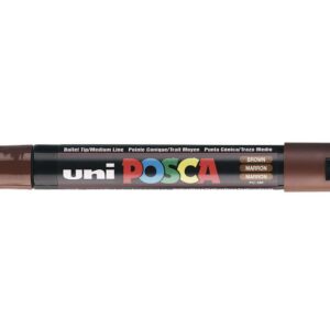 UNI-BALL Marqueur Pte conique moyenne POSCA PC5M 1,8-2,5mm Marron