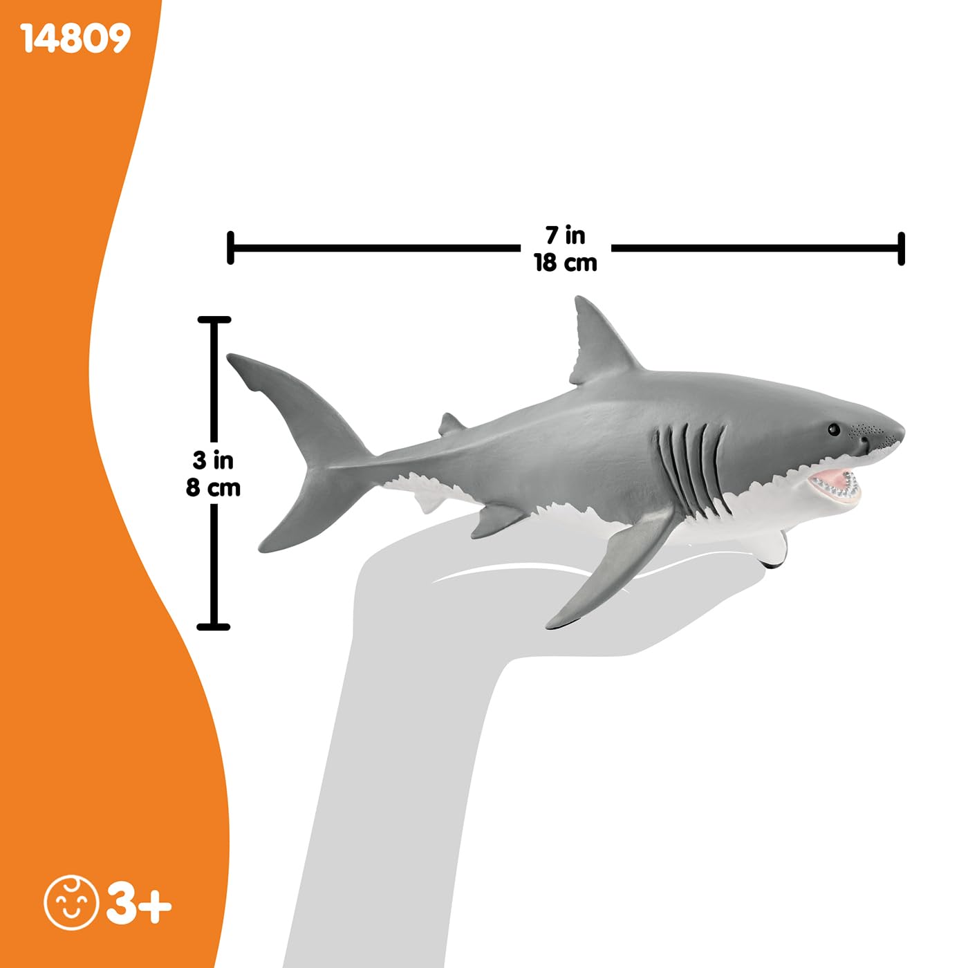 SCHLEICH Wild Life — Figurine Requin Blanc – Image 4
