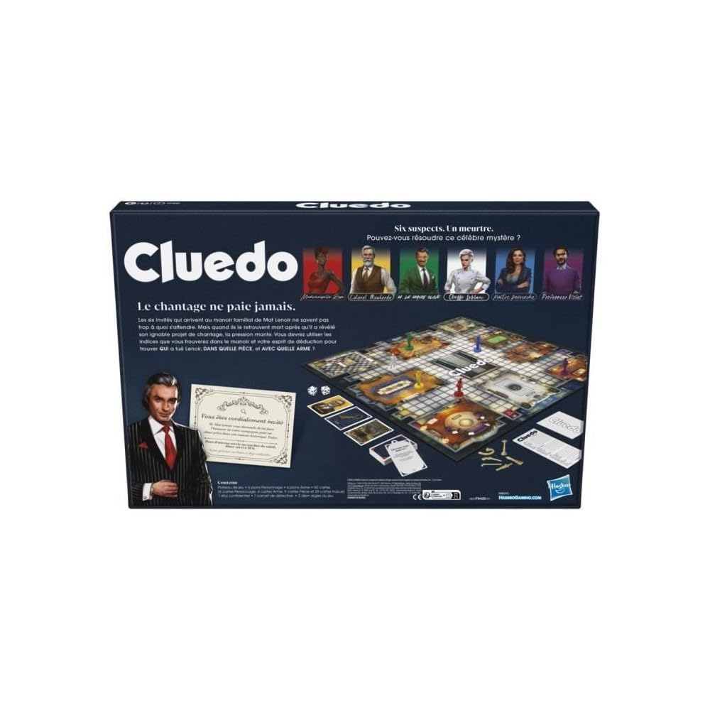 HABRO Gaming Cluedo — Jeu de Société Revisité 2 à 6 Joueurs – Image 5