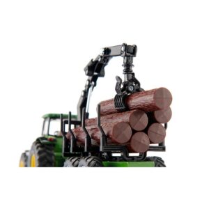 Alternative view of SIKU 1954 — Tracteur John Deere avec remorque forestière