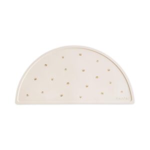 Mushie Set de table en silicone pour enfants | Design antidérapant | Matériau : silicone de qualité alimentaire | Facile à nettoyer et résistant aux taches | Sans BPA et phtalates (couronnes)