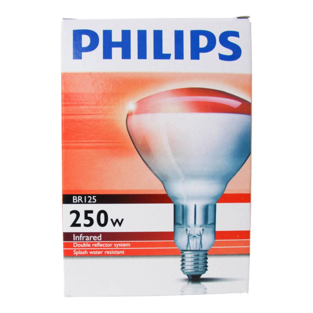 PHILIPS BR125 IR — Lampe infrarouge rouge 250W E27 – Image 2