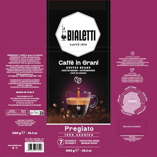 BIALETTI Grain Expert — Café en grains 100% Arabica 1kg – Image 5