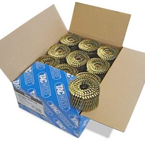 Tacwise 2.7/75mm Bright Ring Flat Top Coil Nails (Pack 6000)