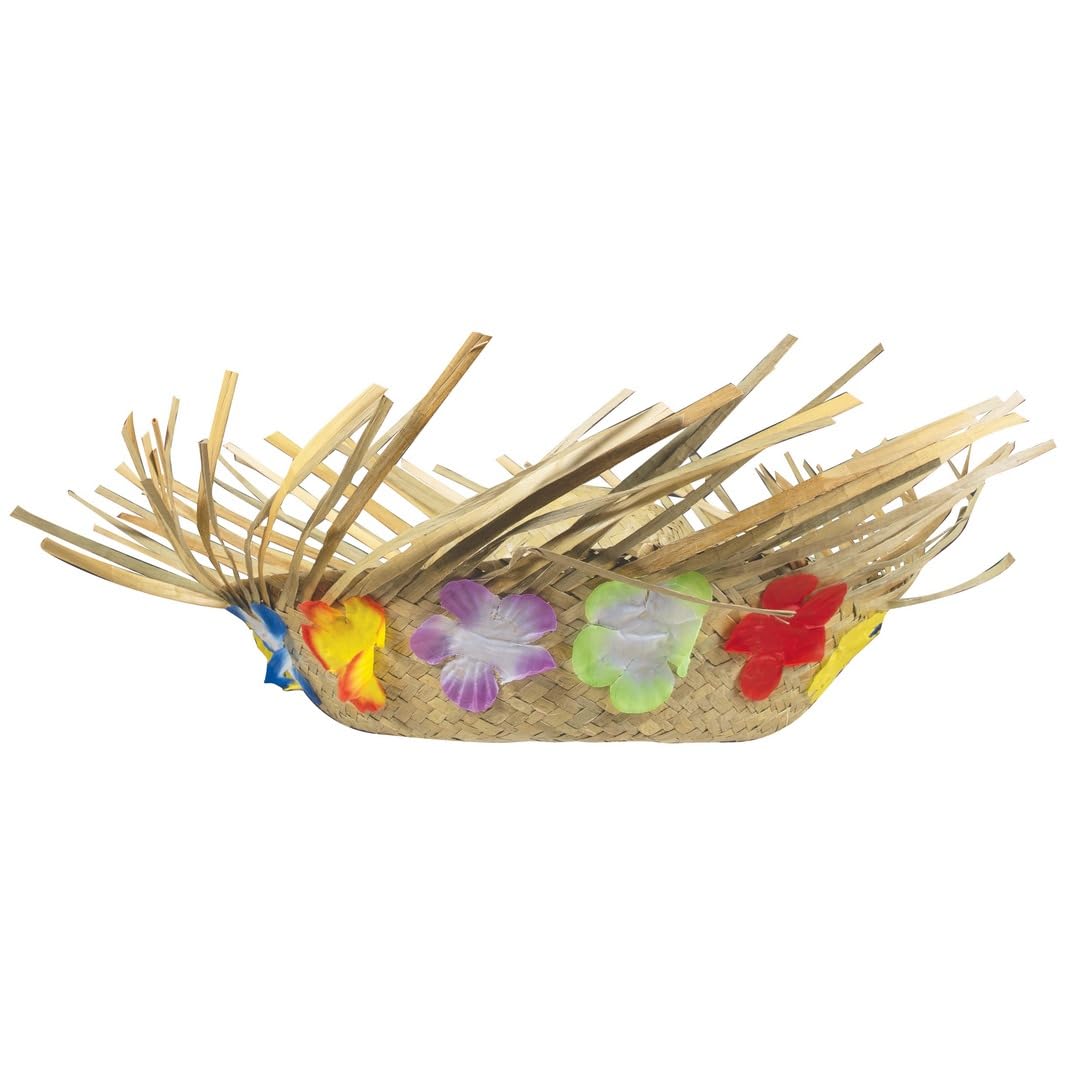 P'TIT CLOWN — Chapeau de Paille Hawaïen Adulte Taille Unique – Image 2