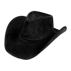 Boland 29280 - Casquette Cowboy Wyoming effet cuir, noir