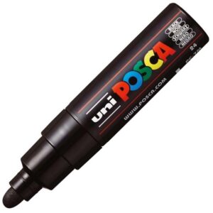 POSCA Lot de 3 Marqueurs pointe large conique PC7M N Noir