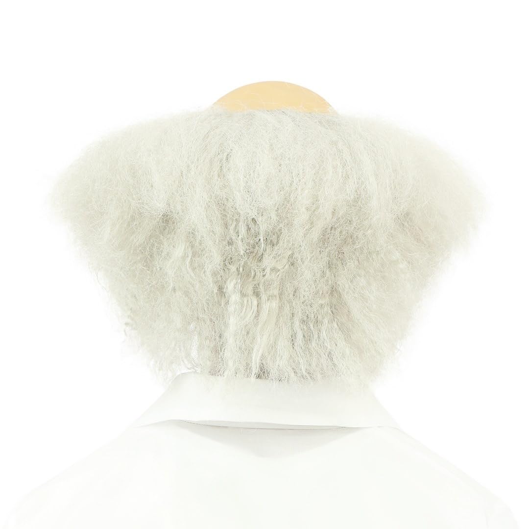 P'TIT CLOWN — Perruque Savant Fou Adulte Homme Gris – Image 5