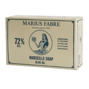 MARIUS FABRE - Coffret 6 Cubes de Savon de Marseille - A l'Huile d'Olive - Mains & Corps - 100% d'Ingrédients d'Origine Naturelle - Certifié Ecocert - Origine France Garantie - 6x400g