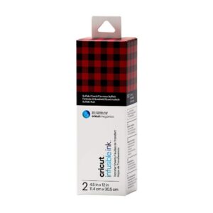 Cricut Infusible Ink Lot de 2 feuilles de transfert Buffalo Check
