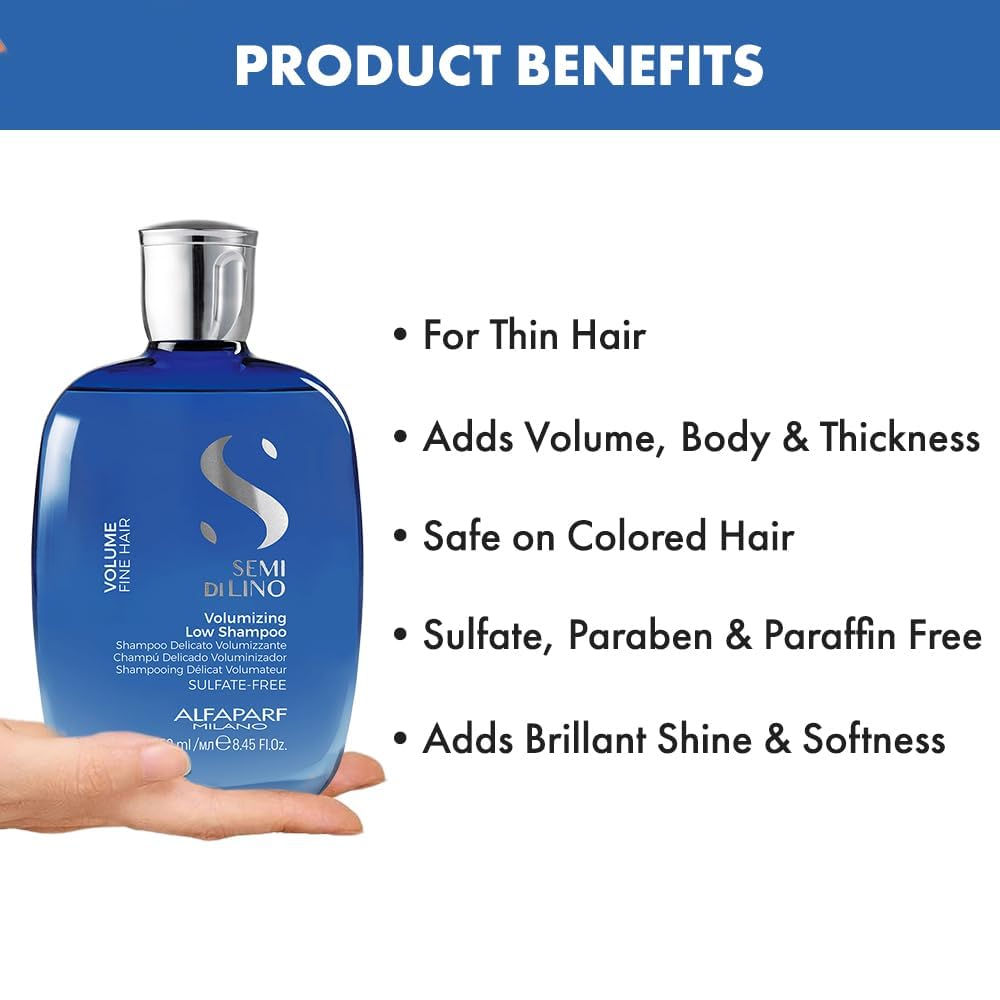 ALFAPARF Semi di Lino — Shampoing Volumisant 250 ml – Image 6