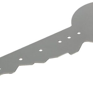 Zeller 13889 Tableau à clés Métal Gris 35,5 x 12,5 x 1,8 cm